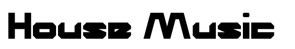House Music font preview